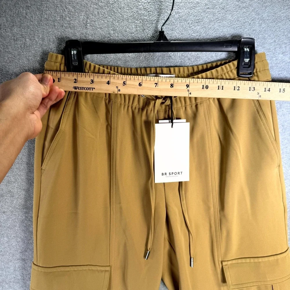 Banana Republic BR Sport‎ Cargo Jogger Pants Mens Pastel Yellow XS Stretch